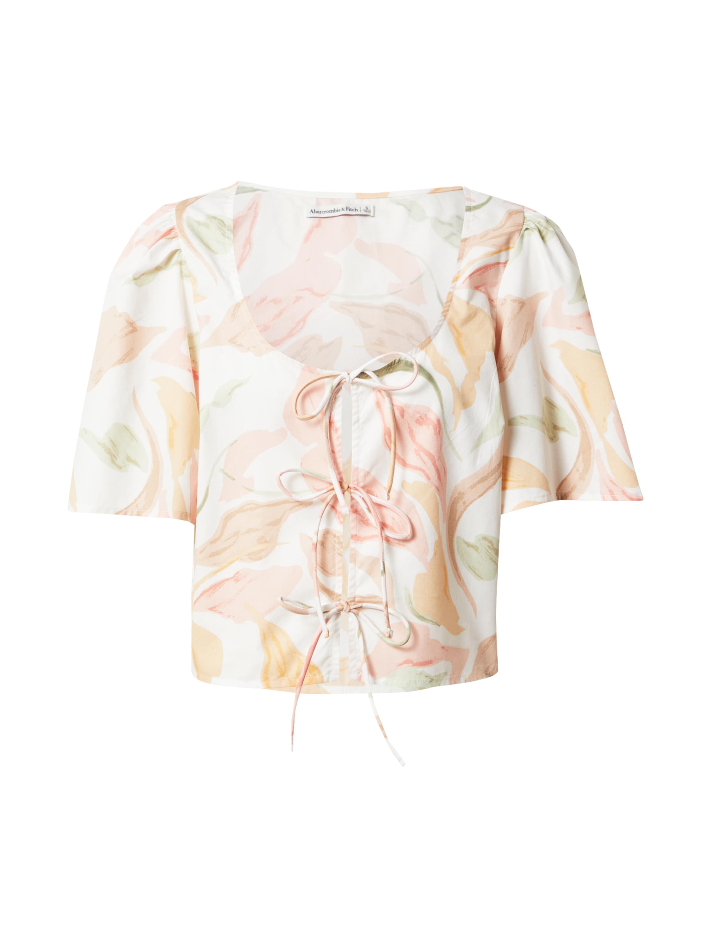 Abercrombie & Fitch Μπλούζα σε λευκό: μπροστά