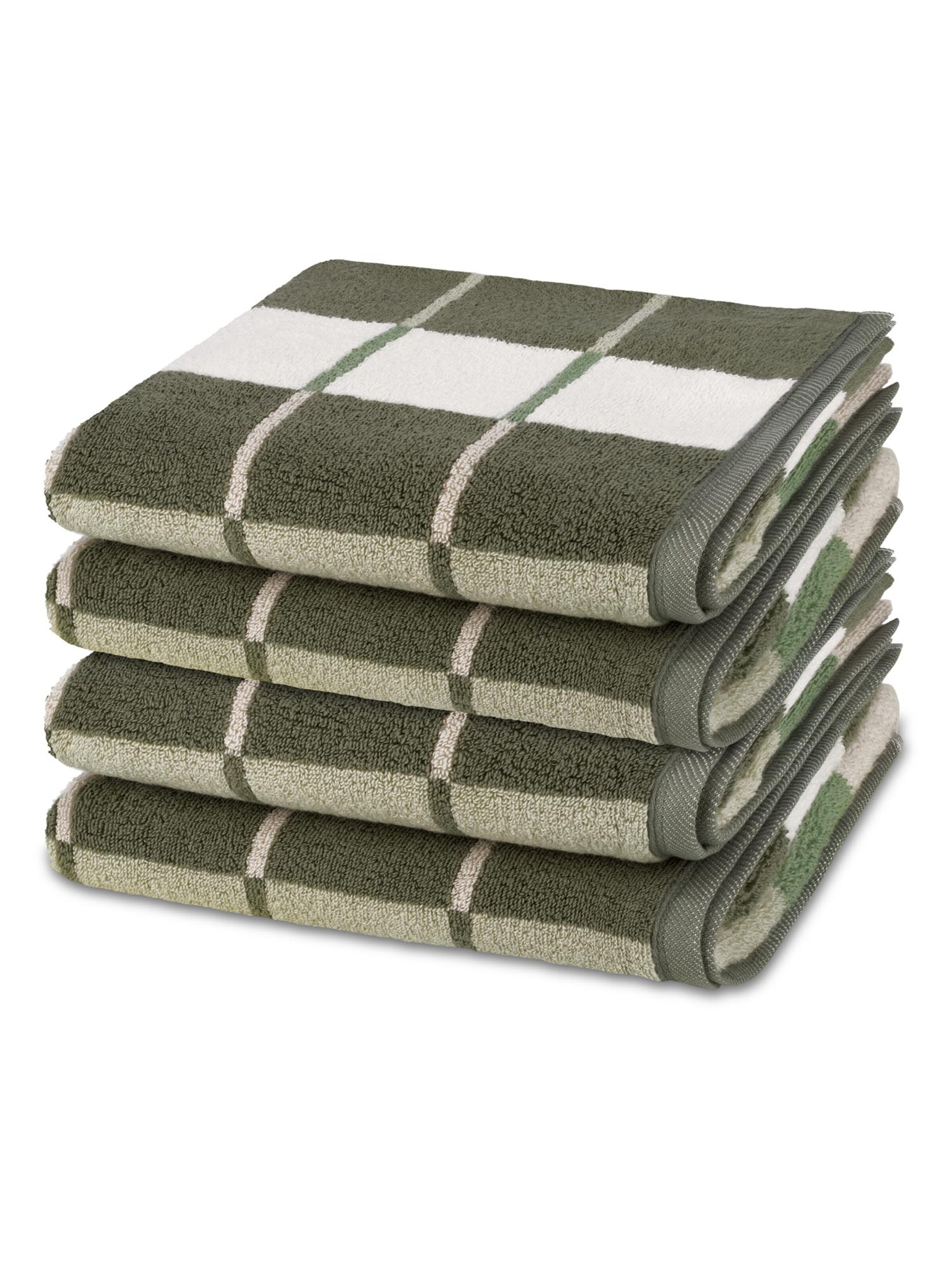 ROSS Towel 'Three Stars' in Green: front