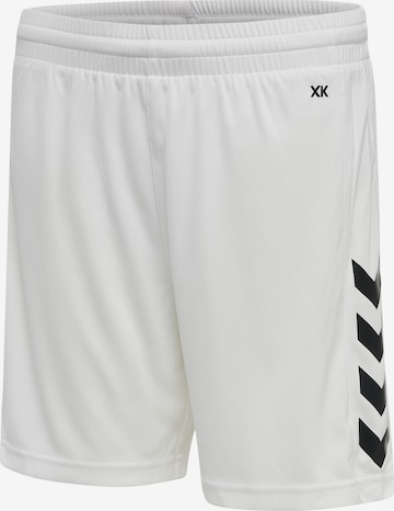 Regular Pantalon de sport Hummel en blanc