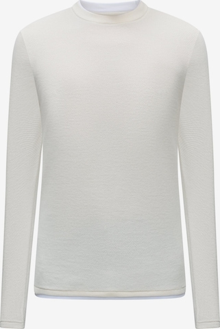 Pull-over 'JORFREDERIKSBERG' JACK & JONES en blanc : devant