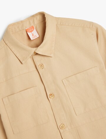 Koton Comfort fit Button up shirt in Beige