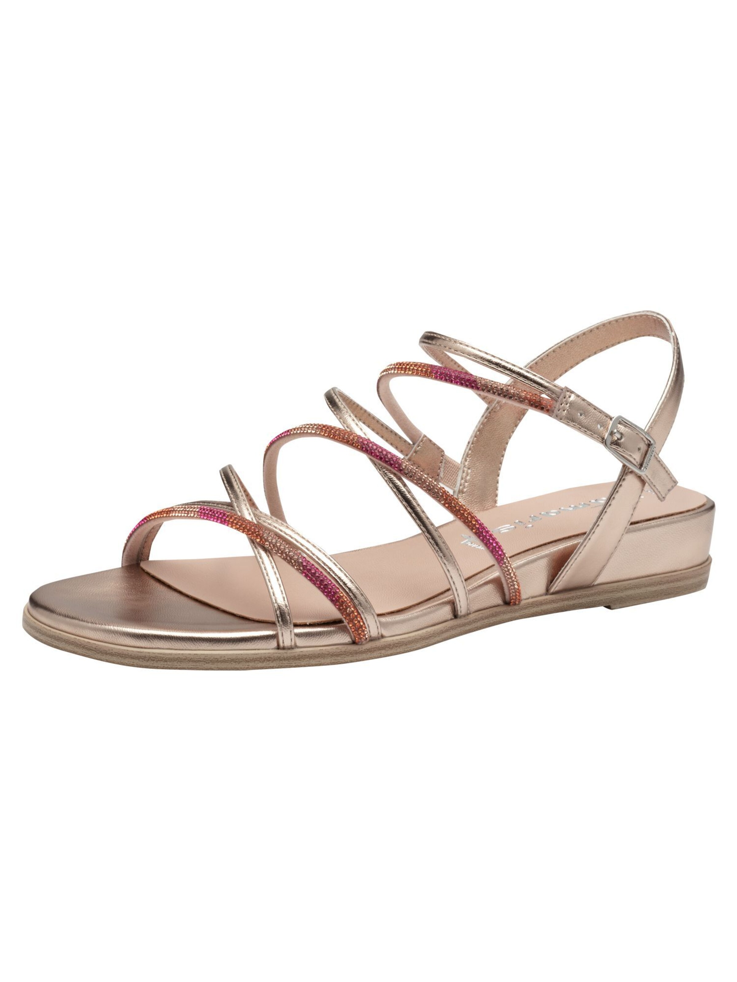 Tamaris Sandalen met riem in Roze: voorkant