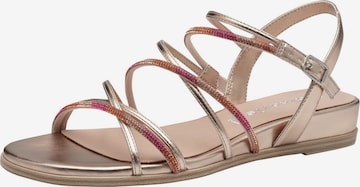 Sandales à lanières Tamaris en rose : devant