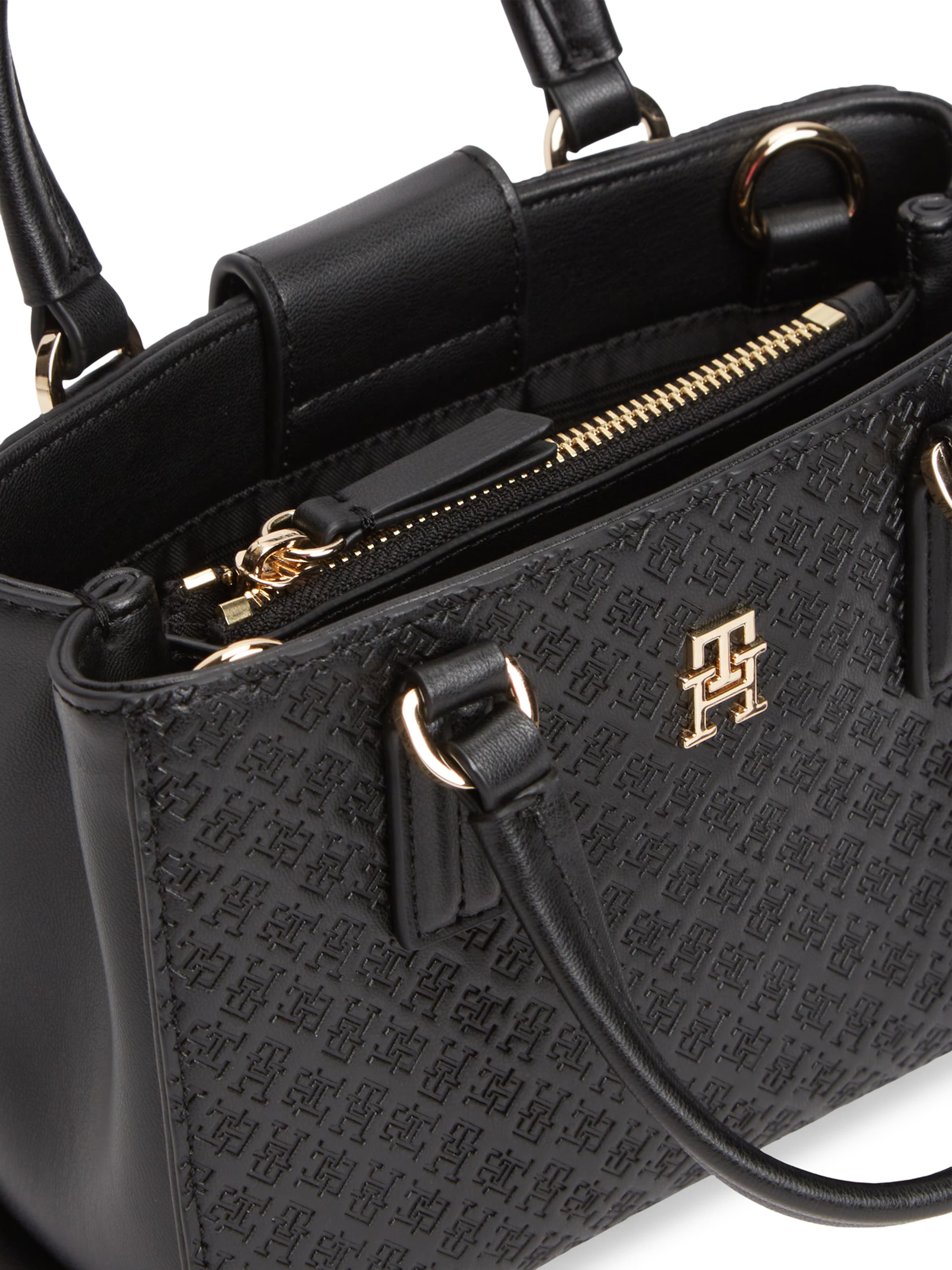 TOMMY HILFIGER Handtasche in Schwarz