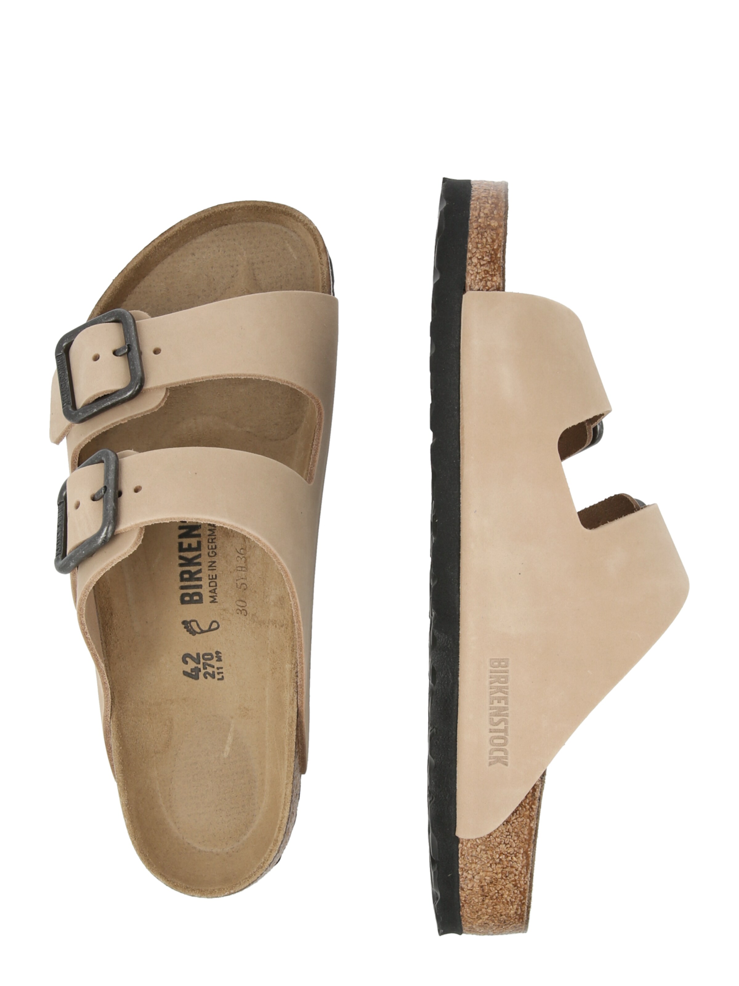 BIRKENSTOCK Nizki natikači 'Arizona' | bež barva