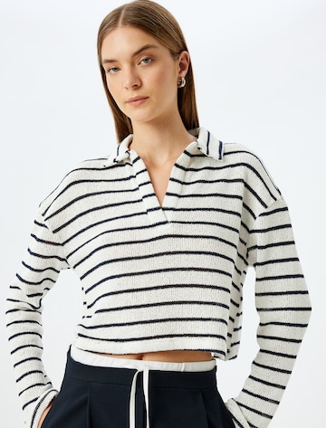 Koton Pullover in Weiß