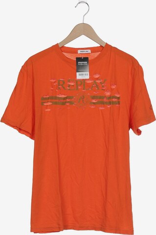 REPLAY T-Shirt L in Orange: predná strana