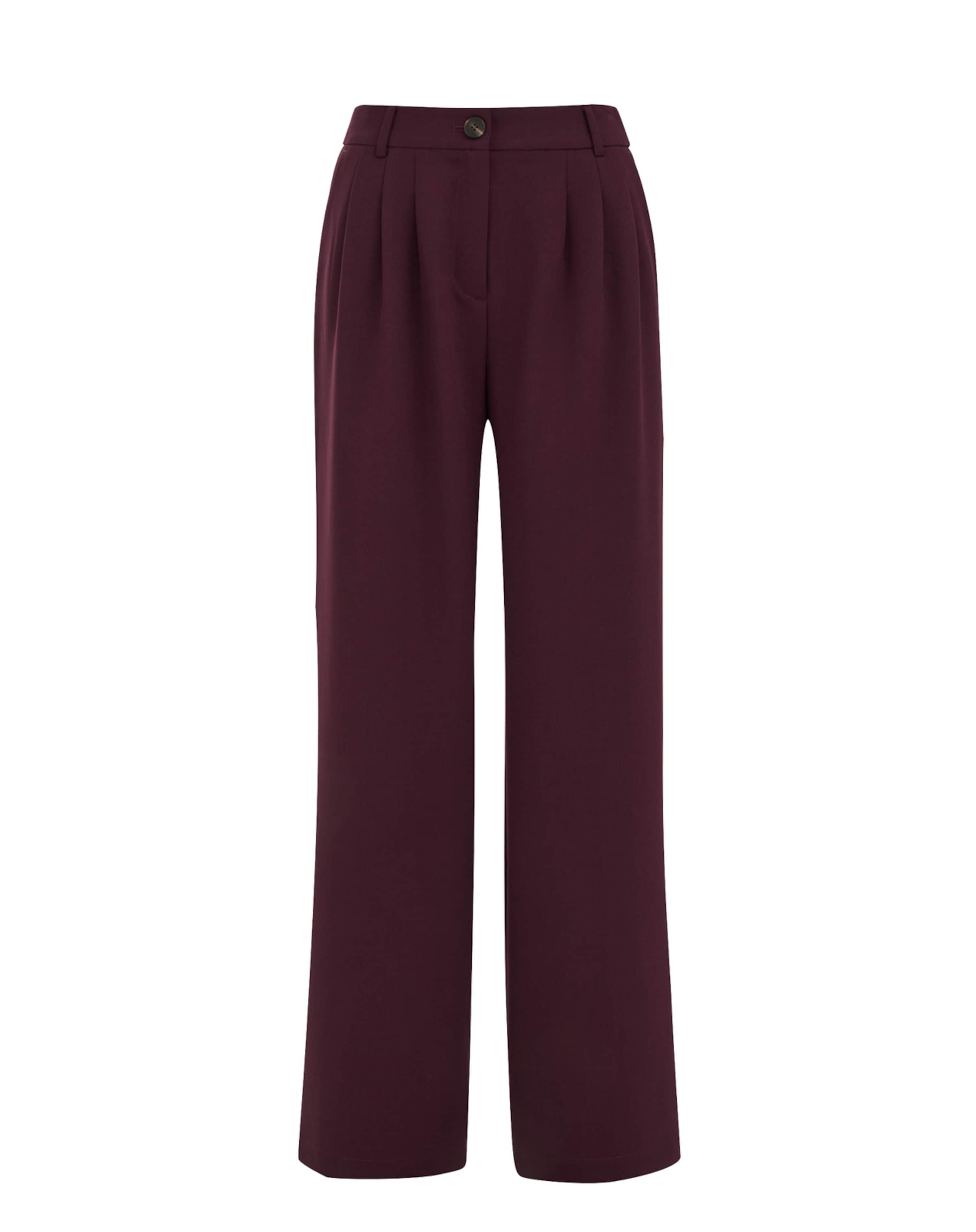 purpurinė WE Fashion Standartinis Kelnės: priekis