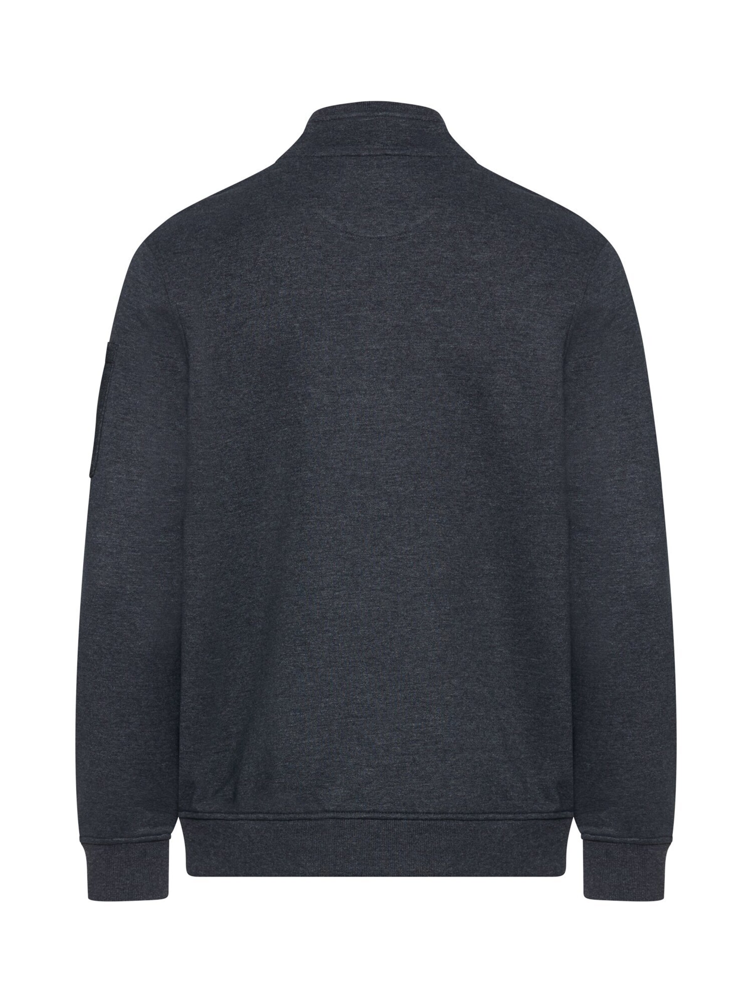 CAMEL ACTIVE Sweatshirt mit Troyerkragen in Blau