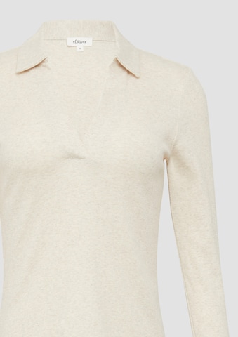 s.Oliver Poloshirt in Beige