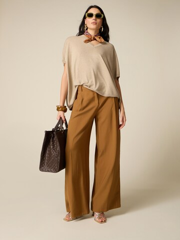 oltre Baggy Broek in Bruin: voorkant