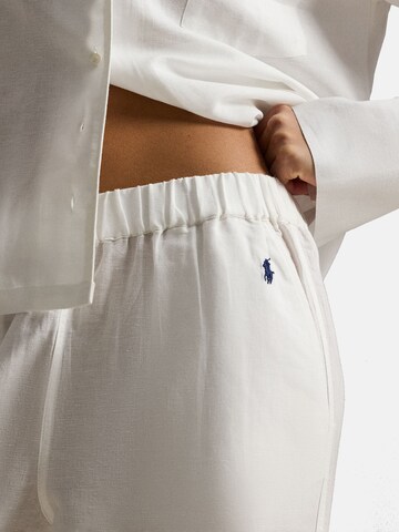 Pyjama ' Summer Linen ' Polo Ralph Lauren en blanc