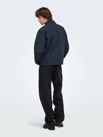 Only & Sons Prehodna jakna 'ONSRAMOS' | modra barva