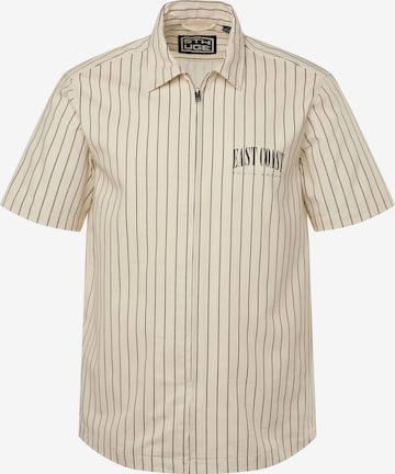 STHUGE Regular fit Button Up Shirt in Beige: front