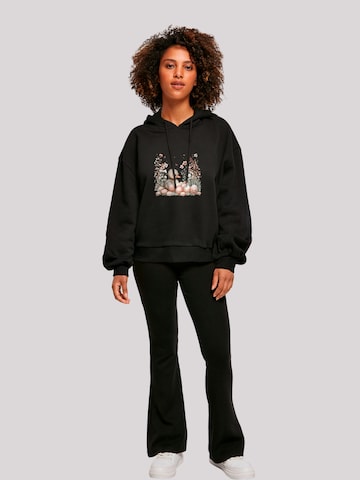 F4NT4STIC Sweatshirt 'Ente Ostereier Blumen Küken' in Zwart