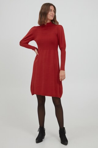 Fransa - Vestido de malha 'FRDEDINA 4' em vermelho