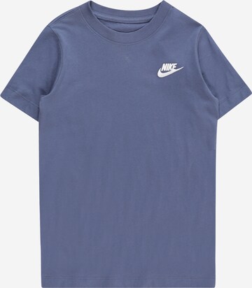 T-Shirt Nike Sportswear en bleu : devant