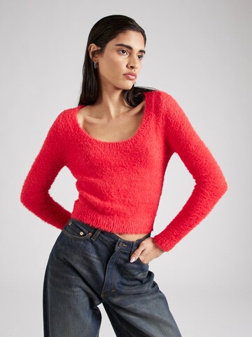 Pullover di Monki in rosso: frontale