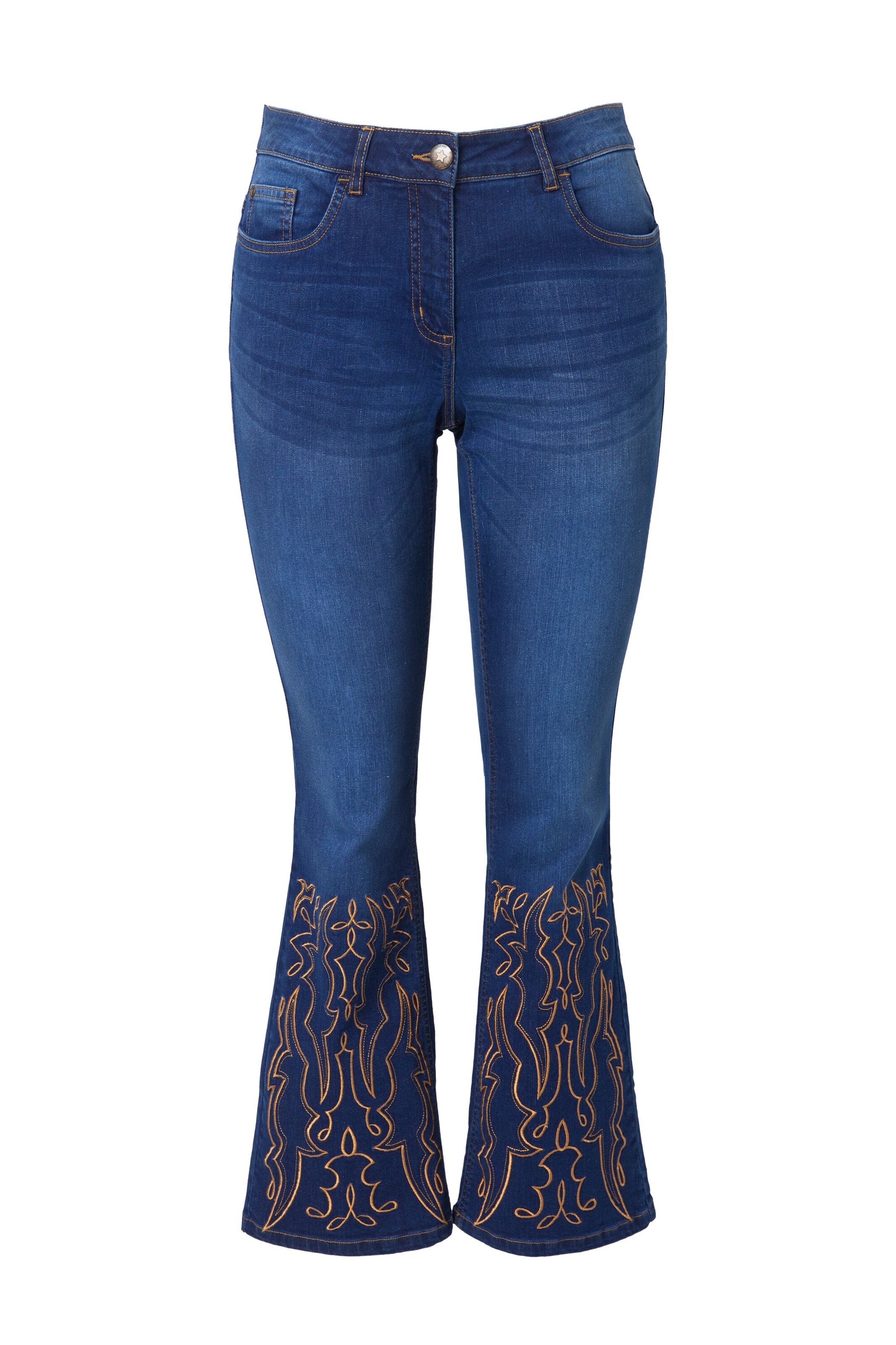 Angel of Style Flared Jeans in Blauw: voorkant