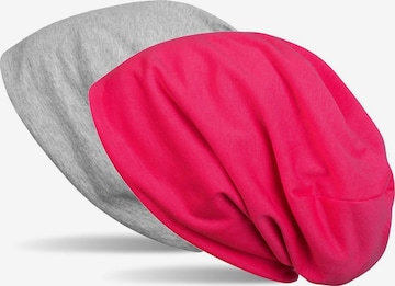 styleBREAKER Mütze 'Wende Beanie' in Grau: Vorderseite