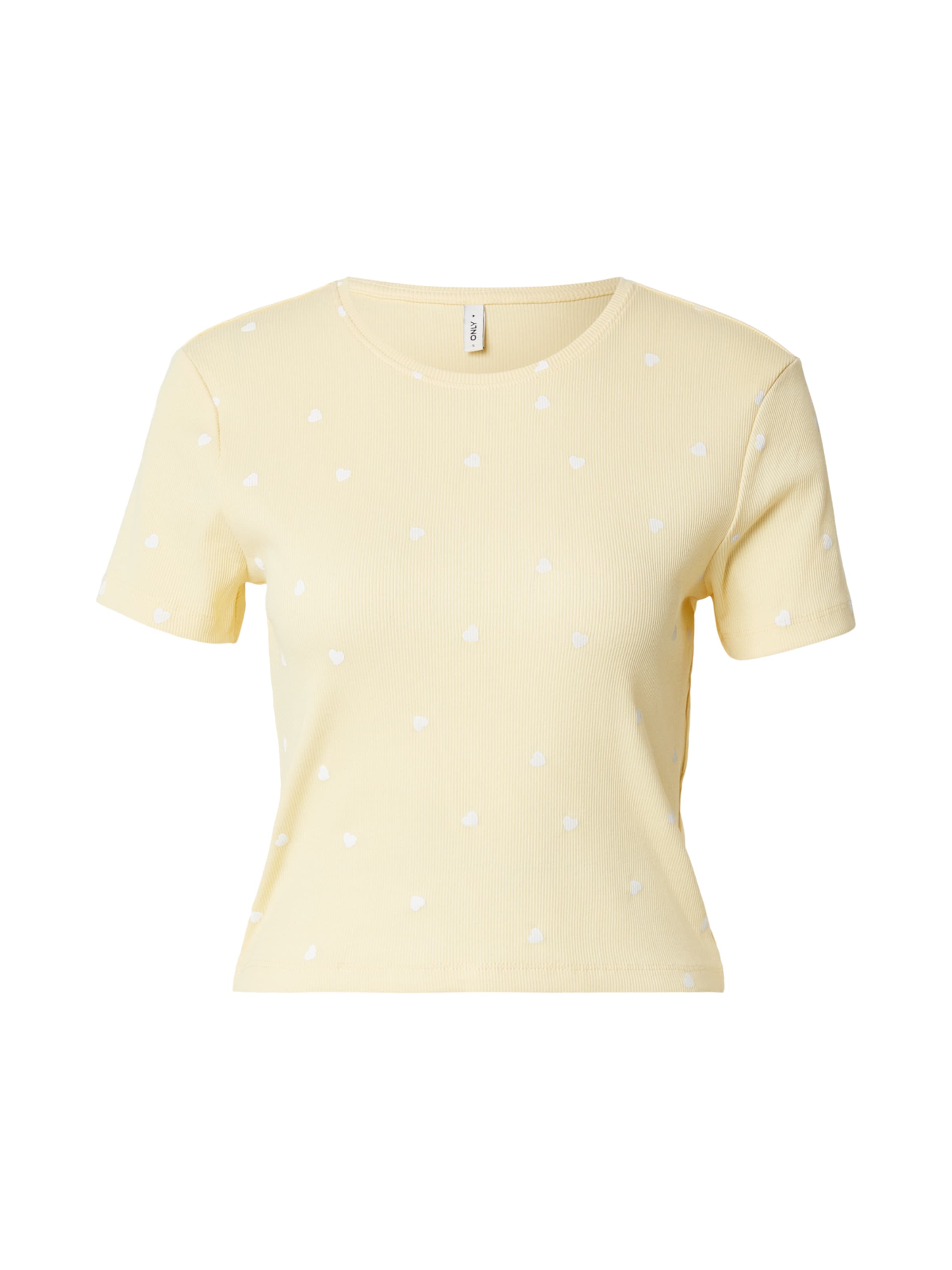 ONLY T-shirt 'ONLFENJA' en jaune / blanc, Vue avec produit