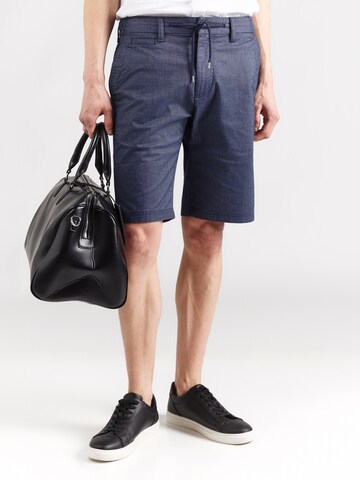 s.Oliver Regularen Chino hlače 'Phoenix' | modra barva: sprednja stran