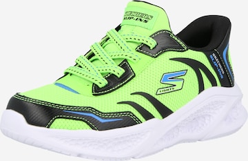 Sneaker 'METEOR-LGIHT-BRISK' di SKECHERS in verde: frontale