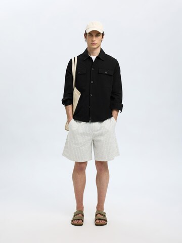 SELECTED HOMME Regular fit Overhemd in Zwart