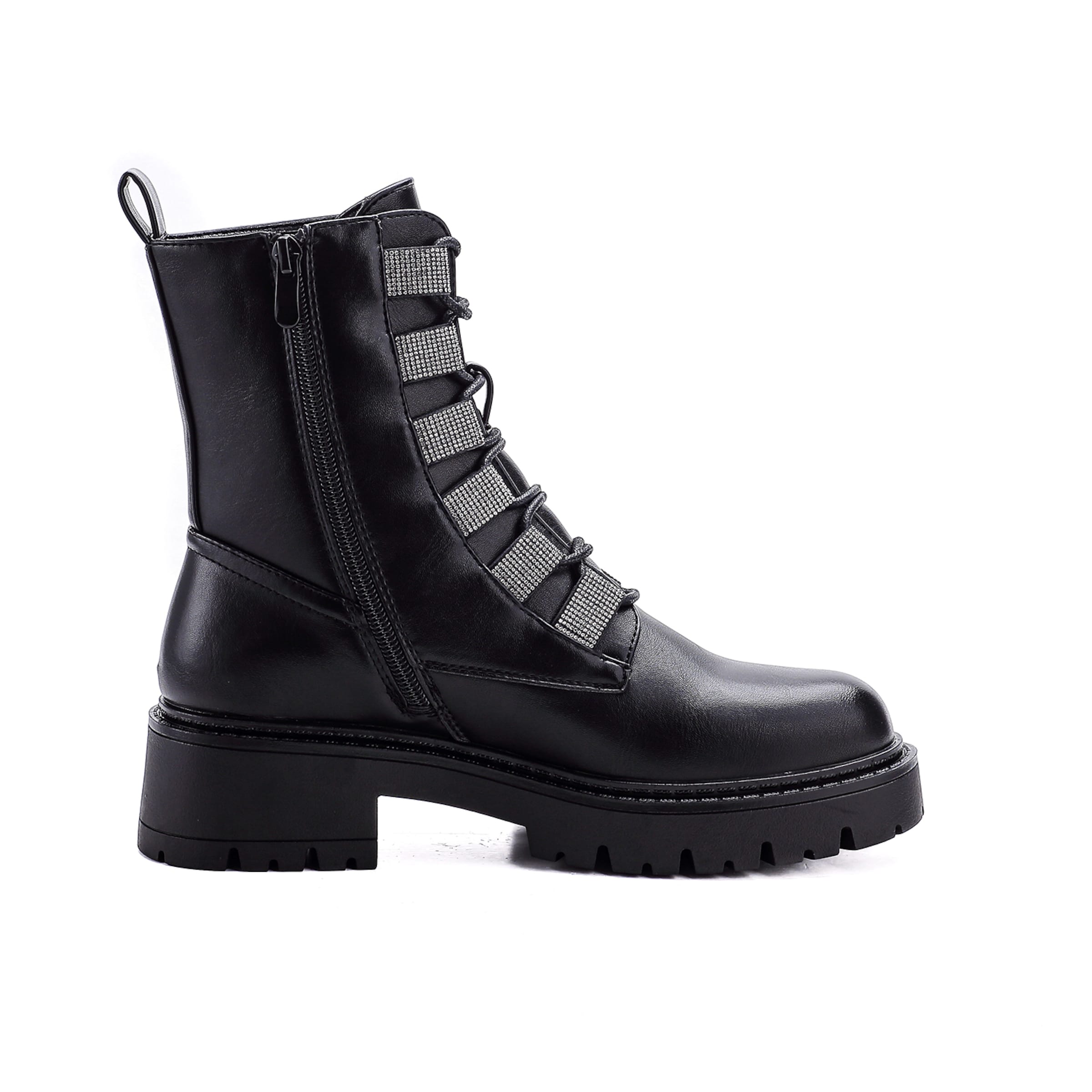 Elara Snørestøvletter i sort