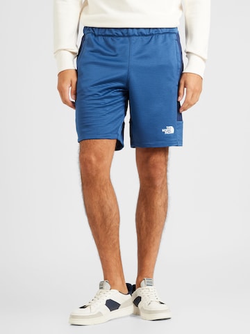 THE NORTH FACE Regular Workout Pants in Blue: front