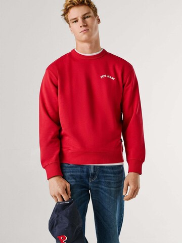Pepe Jeans Sweatshirt 'GIDEON' in Red