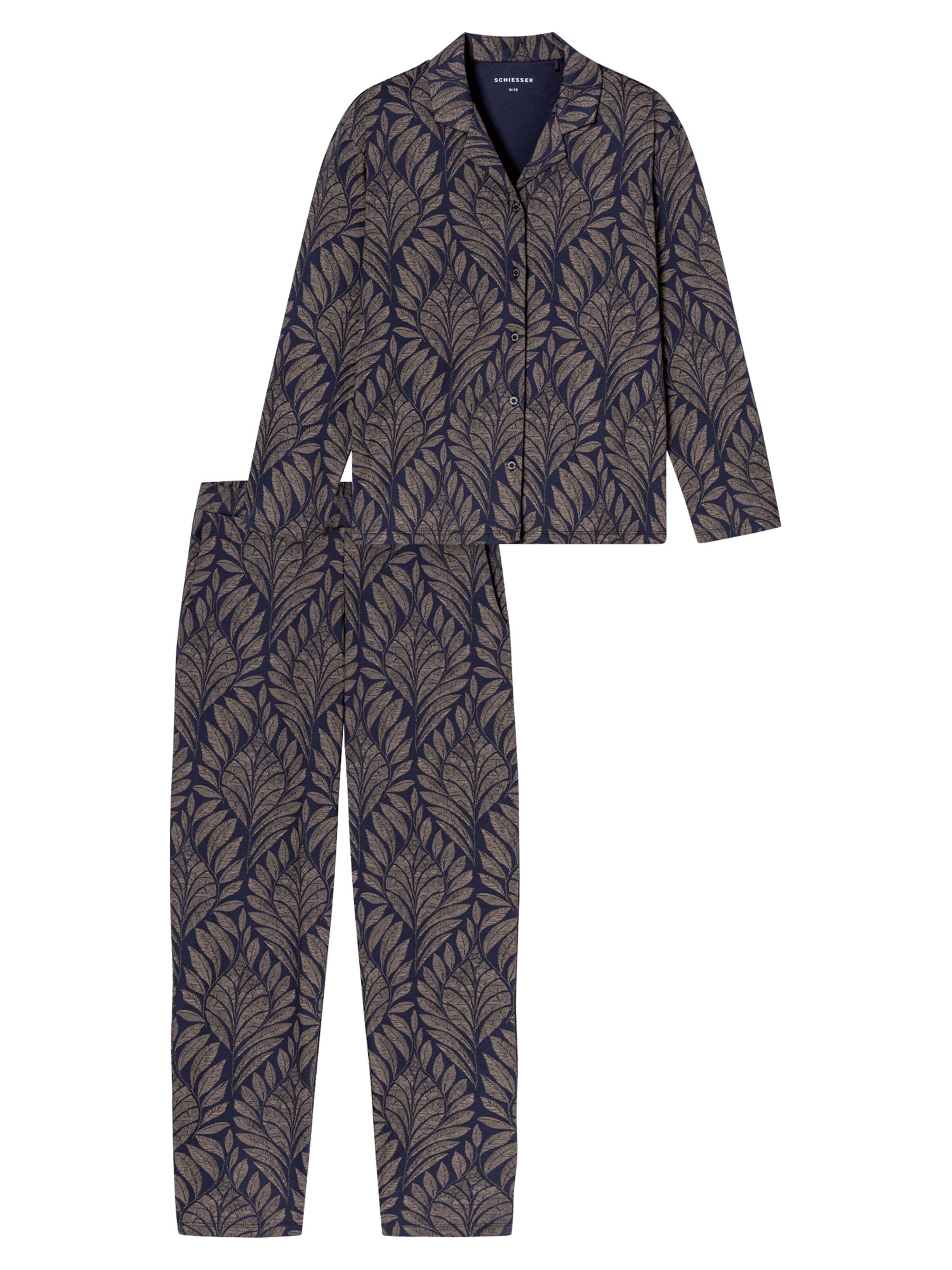 Pyjama ' Interlock ' SCHIESSER en beige : devant