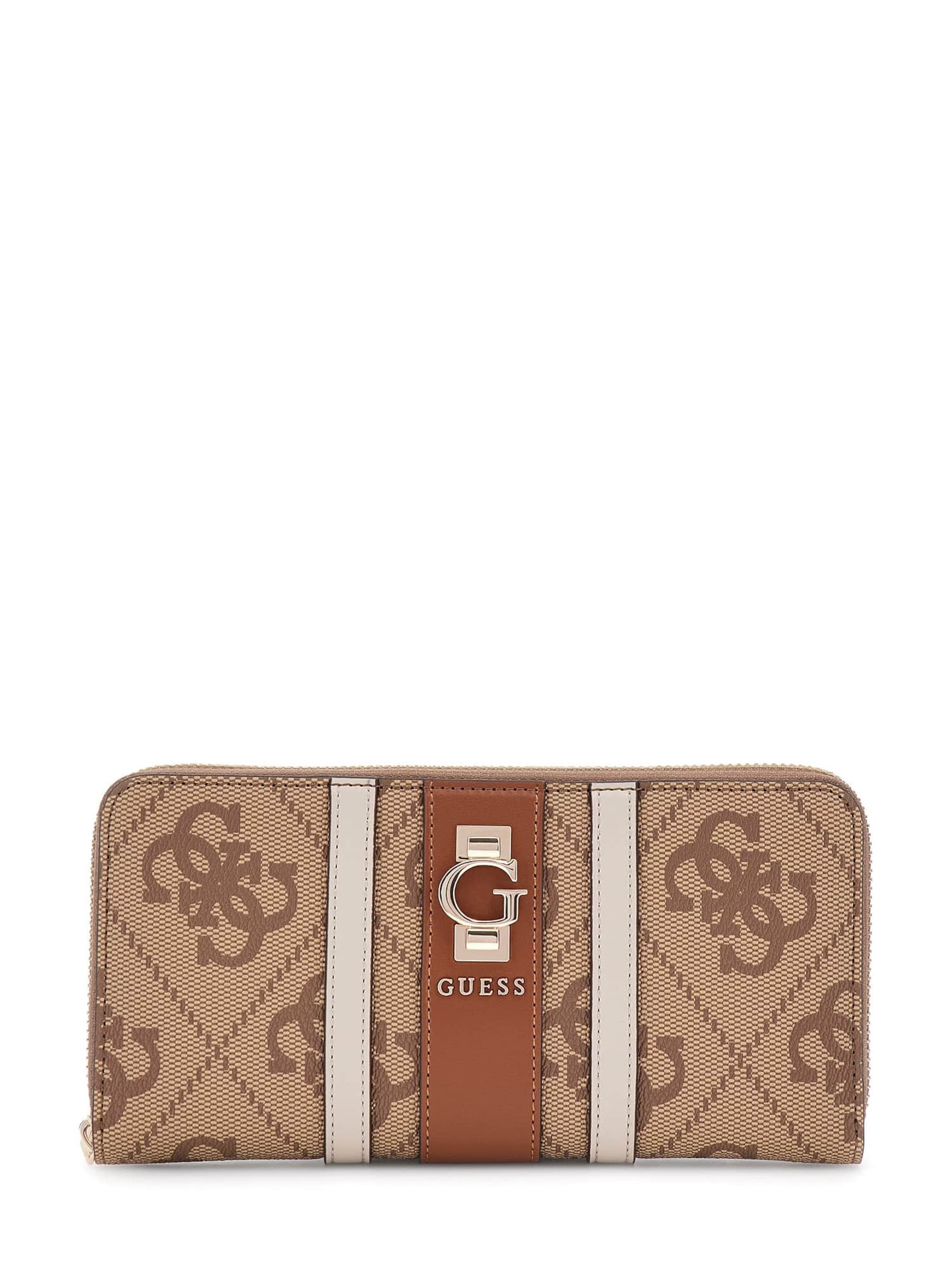 GUESS Wallet 'Erenia' in Beige: front
