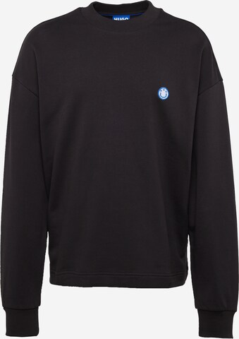 HUGO Sweatshirt 'Ninnyo' in Black: front