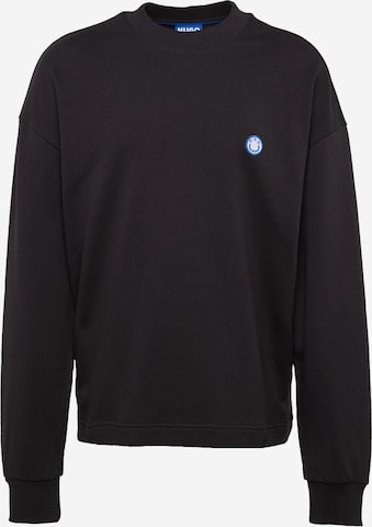 HUGO Blue Sweatshirt 'Ninnyo' in Black: front