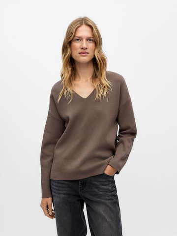 OBJECT Свитер 'OBJReynard' в Коричневый: спереди