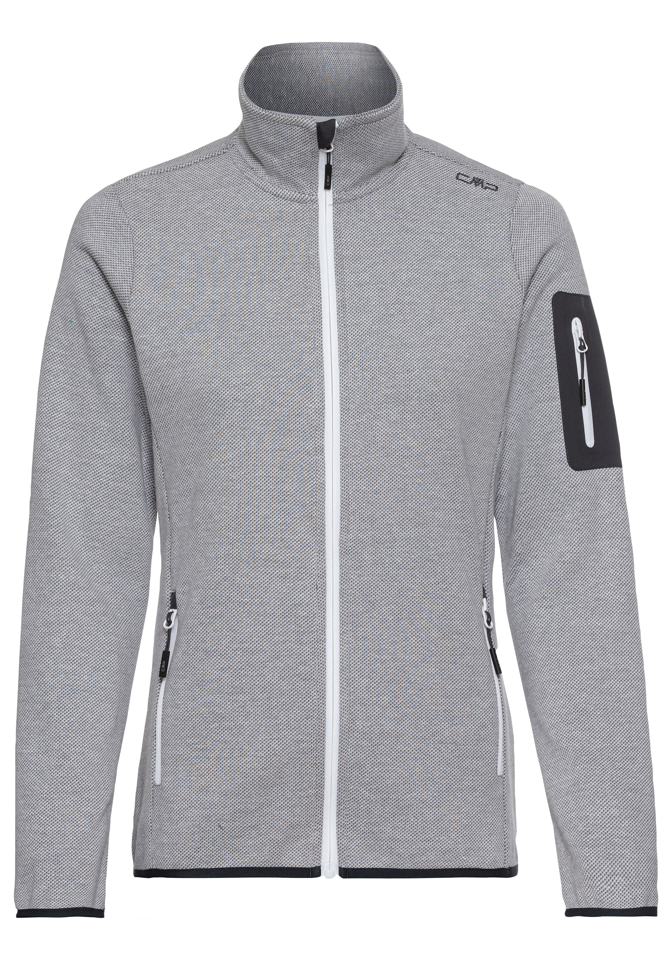 CMP Functionele fleece jas in Grijs: voorkant