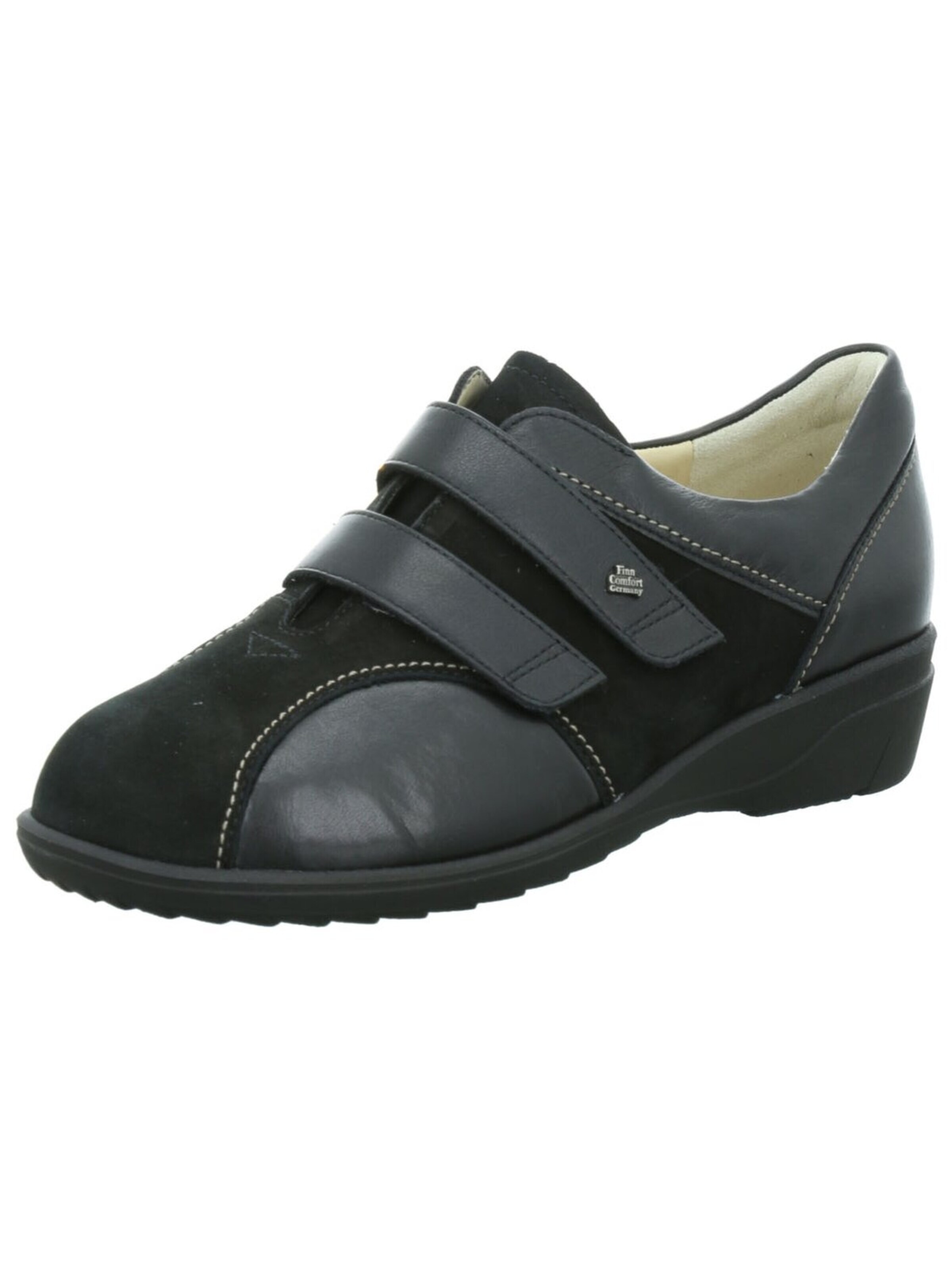 Finn Comfort Sneakers 'Slipper Damen 5053-900932 Echtleder in schwarz' in Black: front