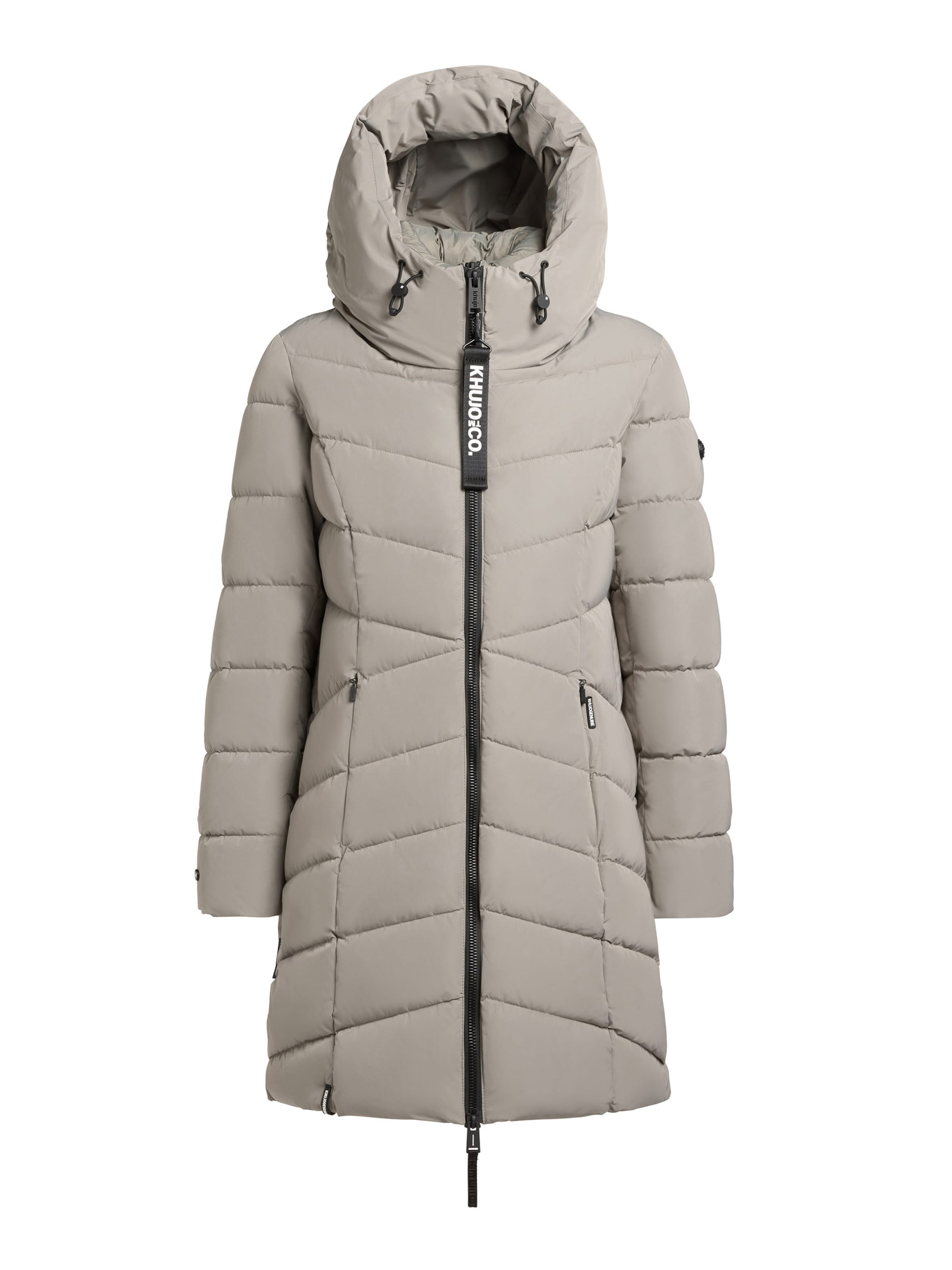 khujo - Sobretudo de inverno 'Dier' em cinzento: frente