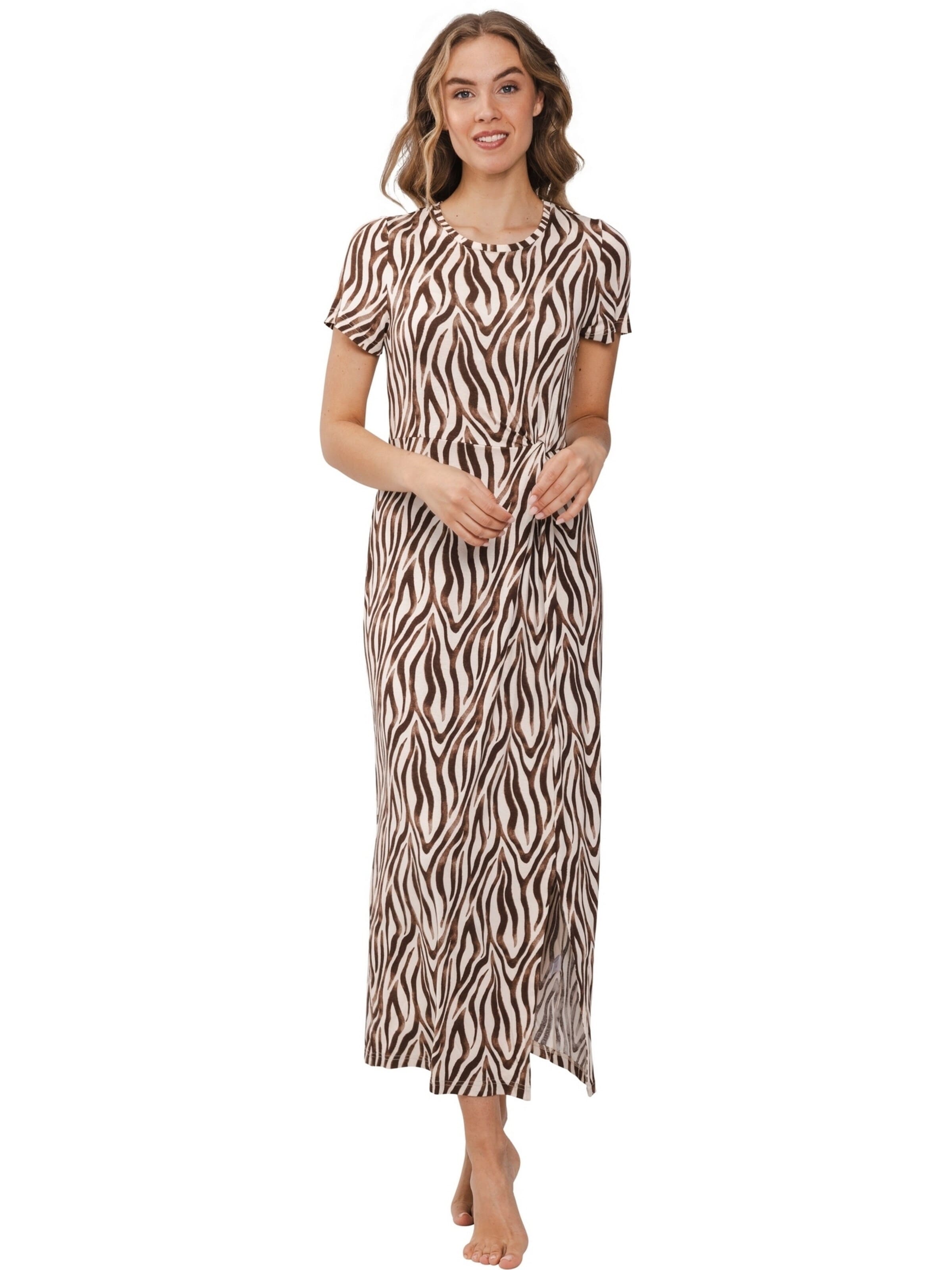 Pastunette Beach dress in Brown: front
