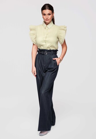 Ombre Blouse in Green