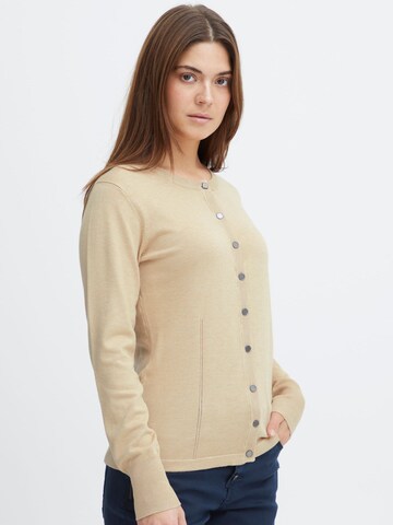 PULZ Jeans - Cárdigan 'Sara' en beige: frente