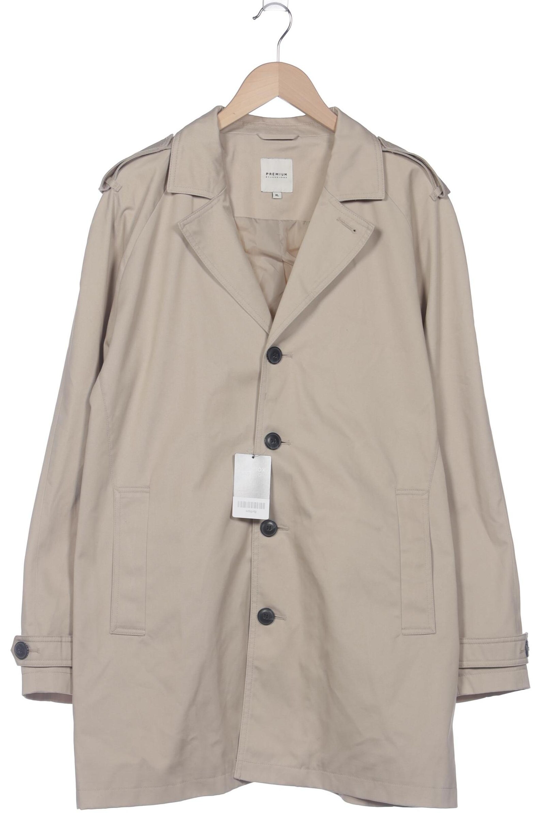 JACK & JONES Jacket & Coat in XL in Beige: front