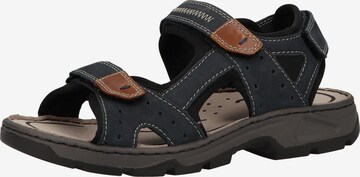 Rieker Hiking Sandals in Blue: front