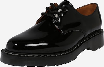 Solovair - Zapatos con cordón 'Gibson' en negro: frente