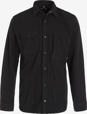 Whistler Regular fit Athletic Button Up Shirt 'Enzo' in Black: front
