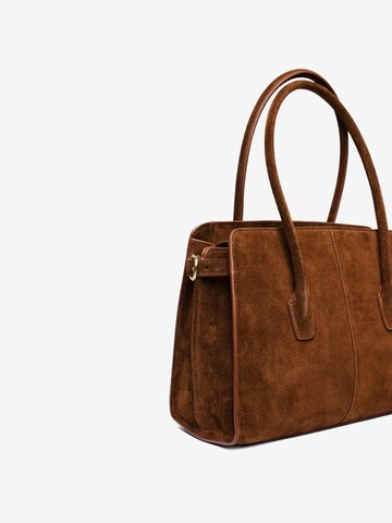 Borsa a mano 'Loretto' di Latalia in marrone
