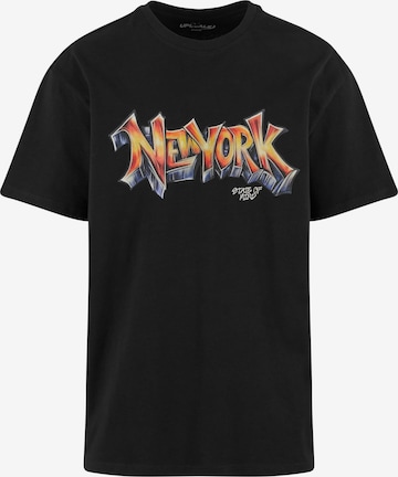 T-Shirt 'NY Graffiti' MT Upscale en noir : devant