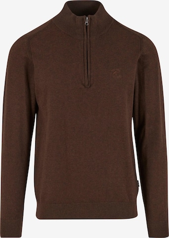 INDICODE JEANS Pullover 'Lilamos' in Braun: Vorderseite
