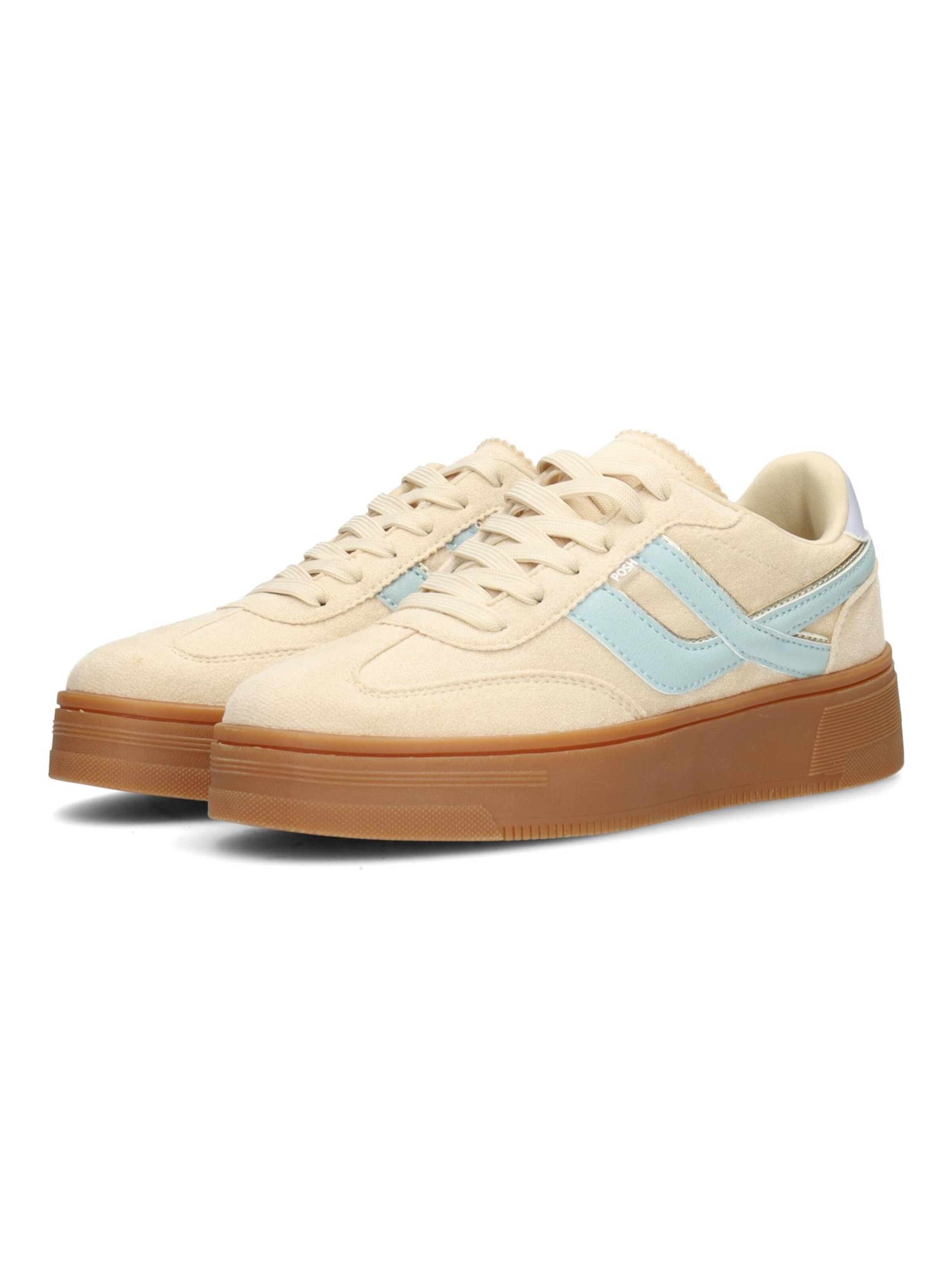 POSH by Poelman Platform trainers 'Georgia' in Beige